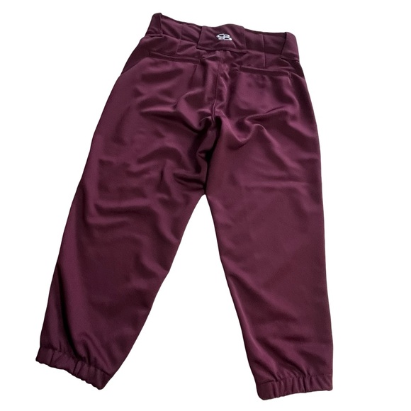 NWT Boombah Women's Hypertech Series Fastpitch Solid Pant Maroon Size 28” - Picture 5 of 8